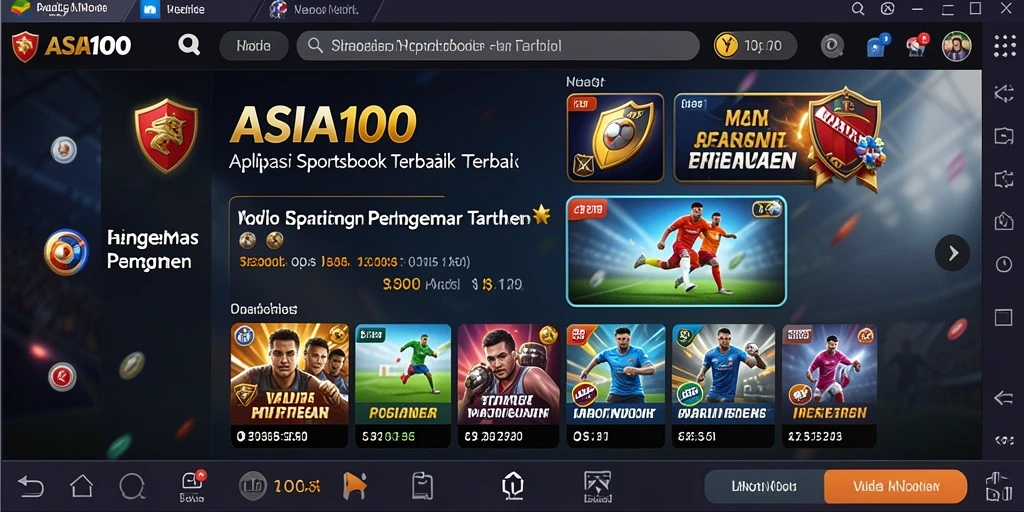Tampilan gameplay ASIA100 menampilkan antarmuka taruhan yang intuitif.