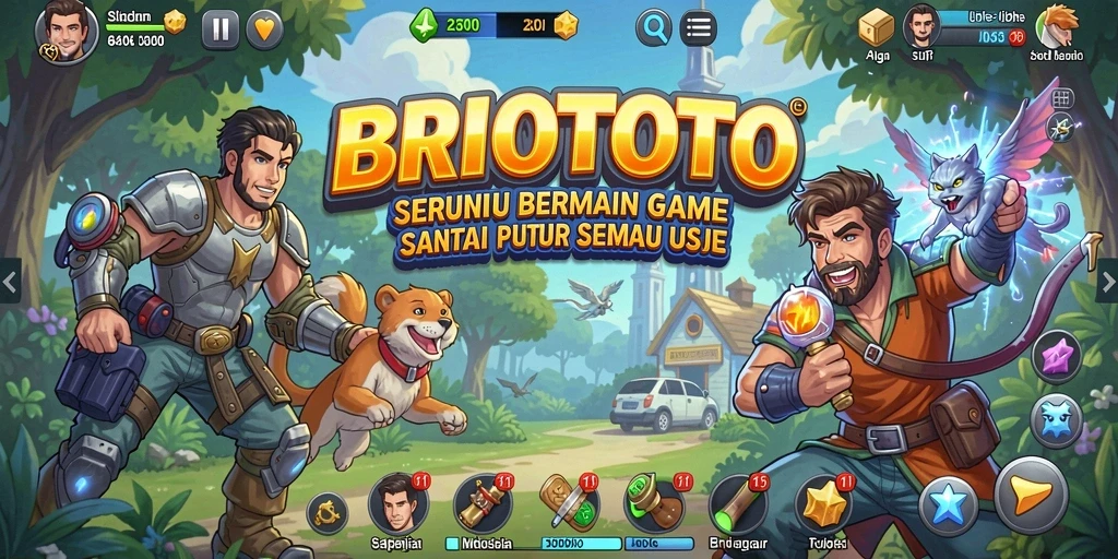 Screenshot gameplay BRIOTOTO yang menunjukkan momen seru saat bermain.