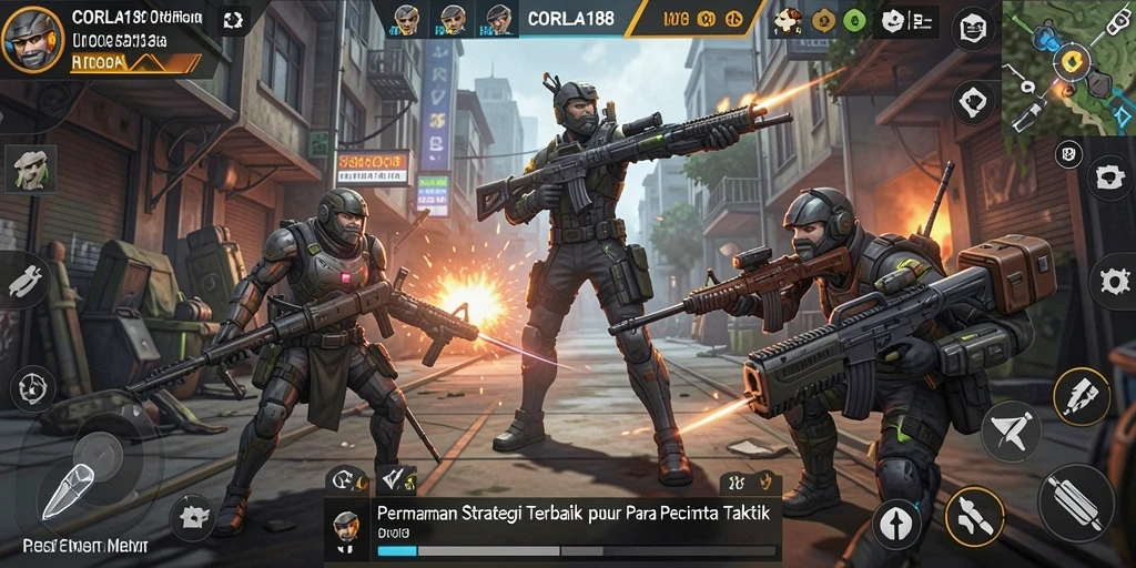 Tangkapan layar dari gameplay menegangkan di CORLA188