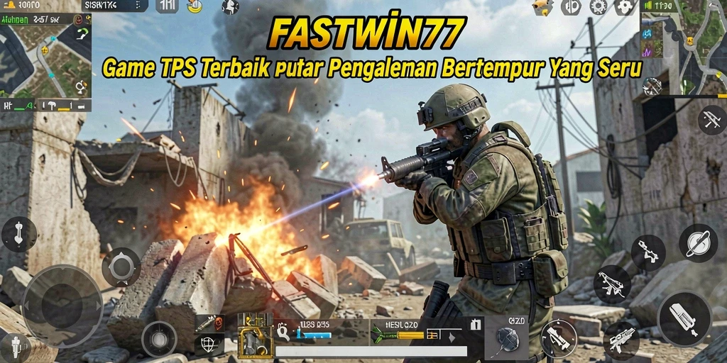 Tampilan dinamis dari gameplay TPS yang mendebarkan di FASTWIN77.