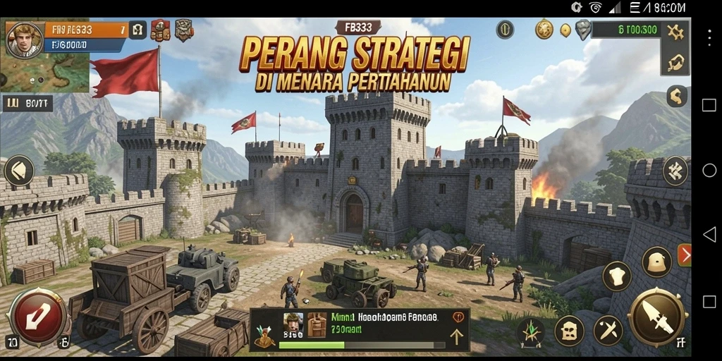 Tangkapan layar FB333 menunjukkan aksi seru dalam game Tower Defense.