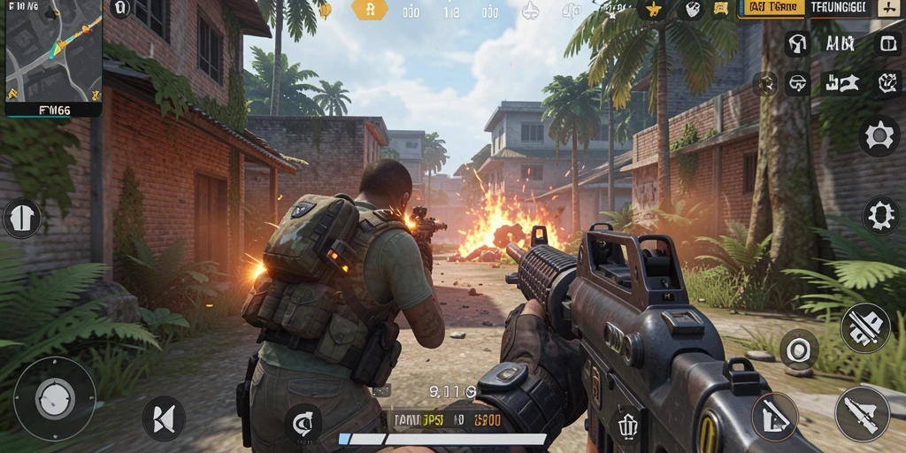 Tampilan gameplay seru FW66 yang memukau dalam aksi TPS.