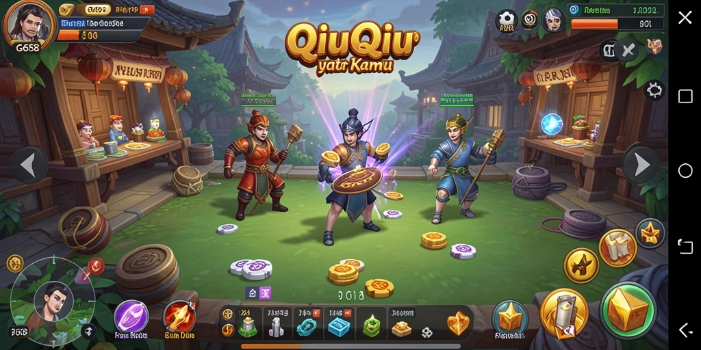 Gameplay QiuQiu yang menarik dan seru di G668.
