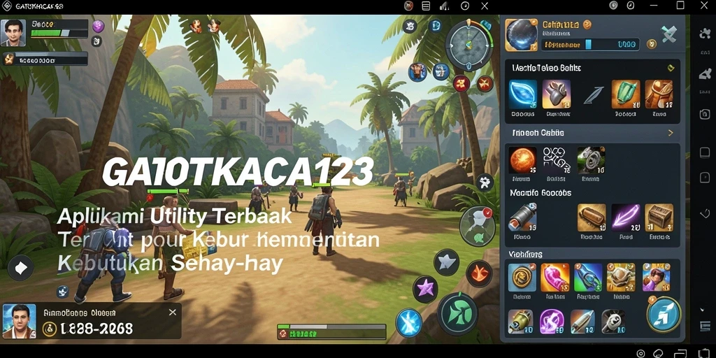 Tampilan antarmuka GATOTKACA123 yang menarik dan sederhana.