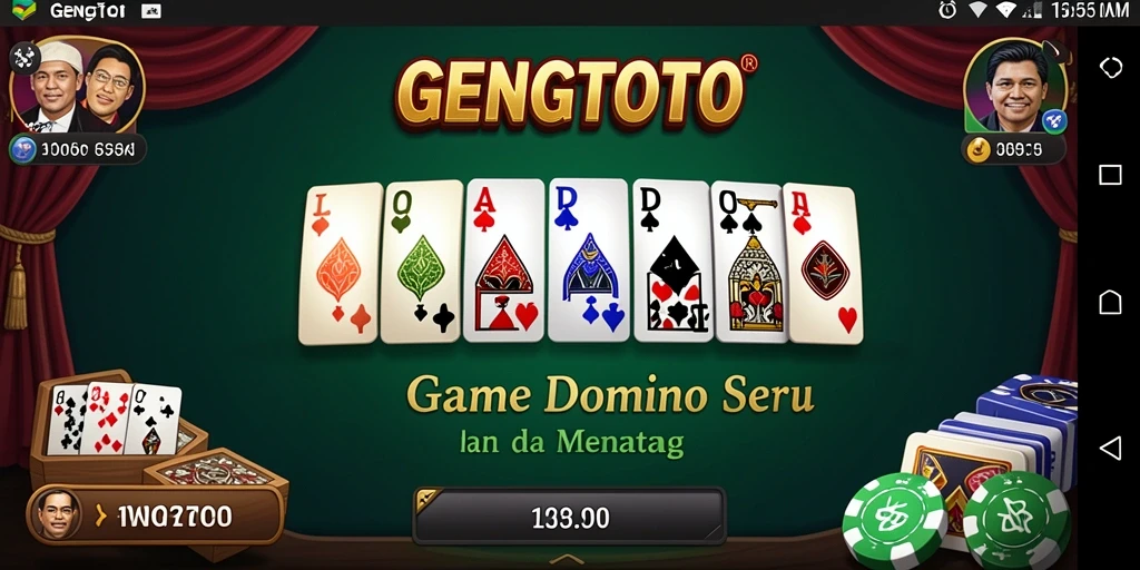 Tampilan permainan domino yang seru dan menantang di GENGTOTO.