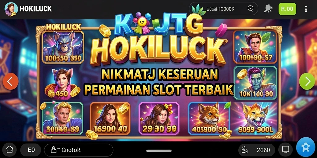 Screenshot HOKILUCK menampilkan gameplay Slot yang seru dan menarik.