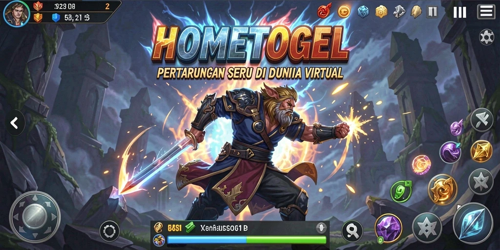 Tampilkan pertarungan mendebarkan di HOMETOGEL dengan karakter unik.