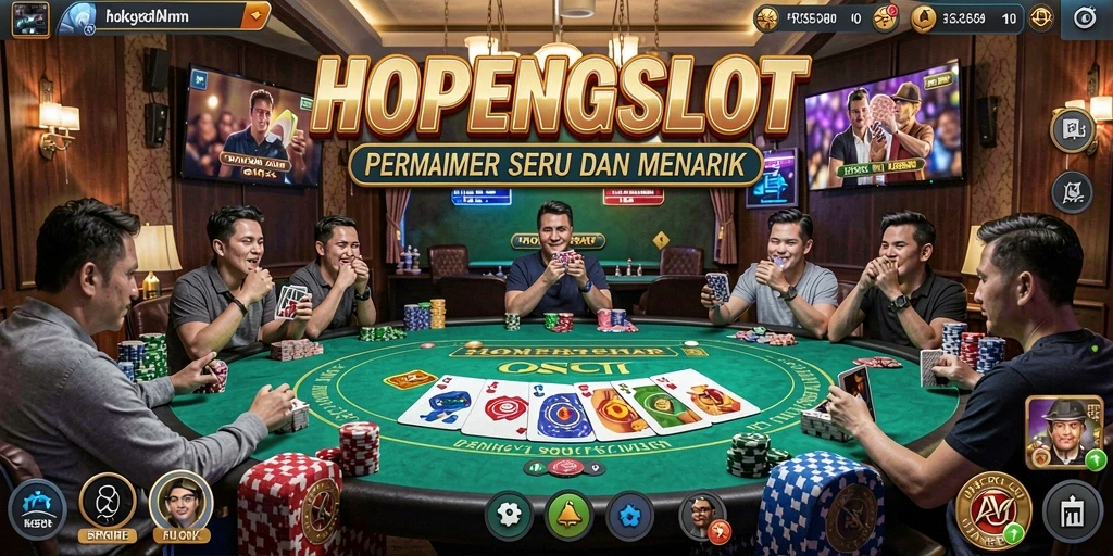 Tangkapan layar gameplay Poker yang mendebarkan di HOPENGSLOT.