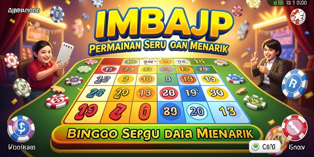 Tampilan gameplay bingo yang seru dan mendebarkan di IMBAJP.