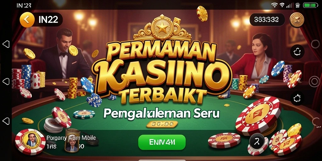 Screenshot IN22 menampilkan gameplay kasino yang mendebarkan dan grafis yang menakjubkan.
