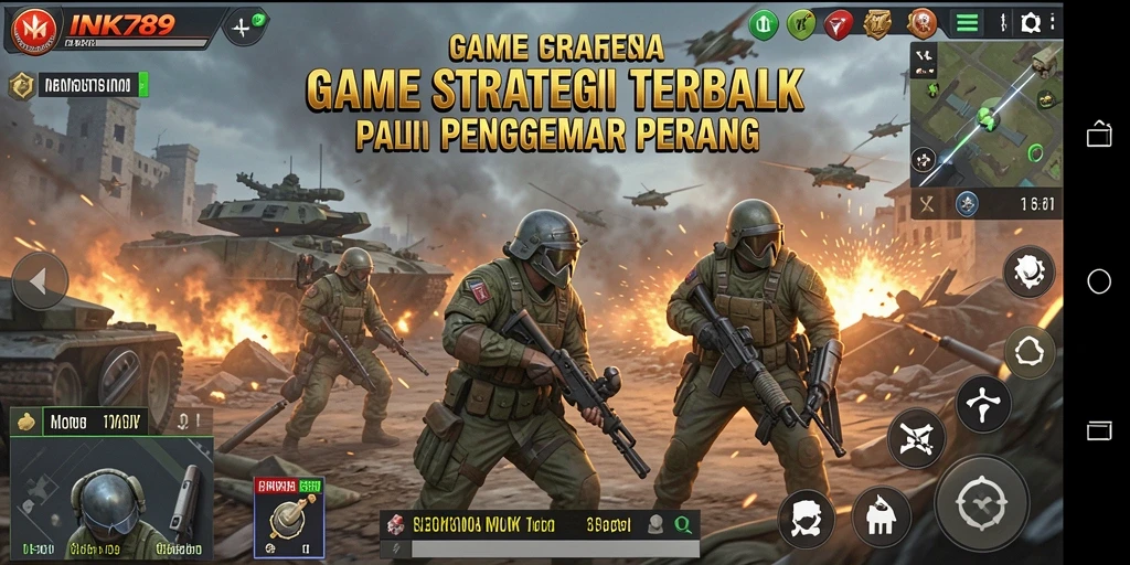 Tampilan gameplay epik di INK789 saat merencanakan strategi.
