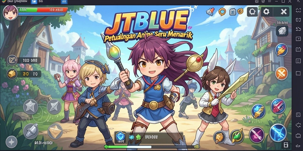 Tampilan menakjubkan dari gameplay Anime yang seru dan penuh aksi.