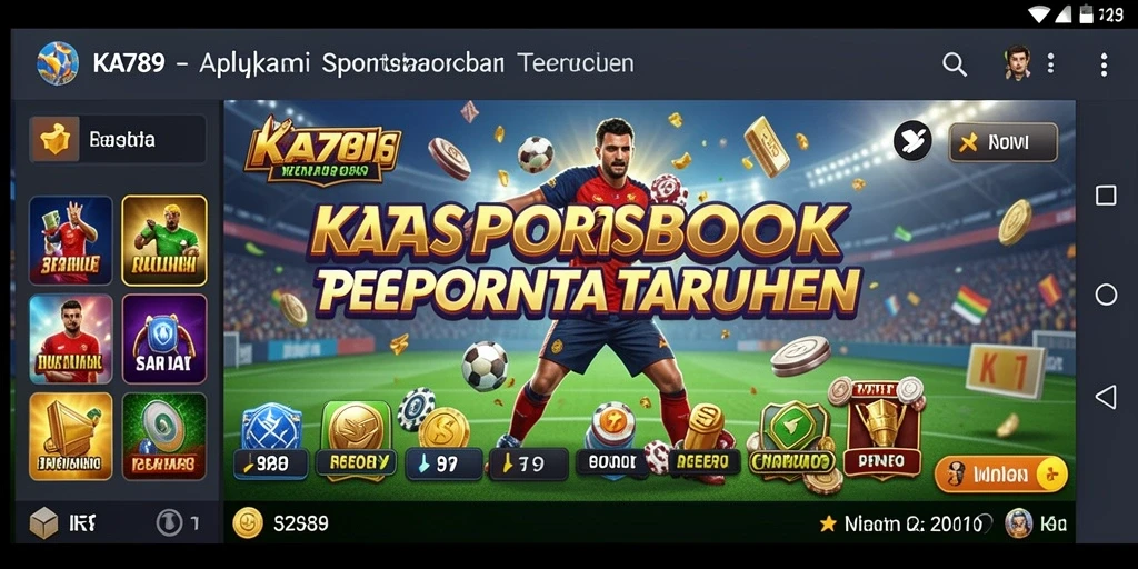 Screenshot utama KA789 menampilkan antarmuka taruhan yang menarik dan informatif.