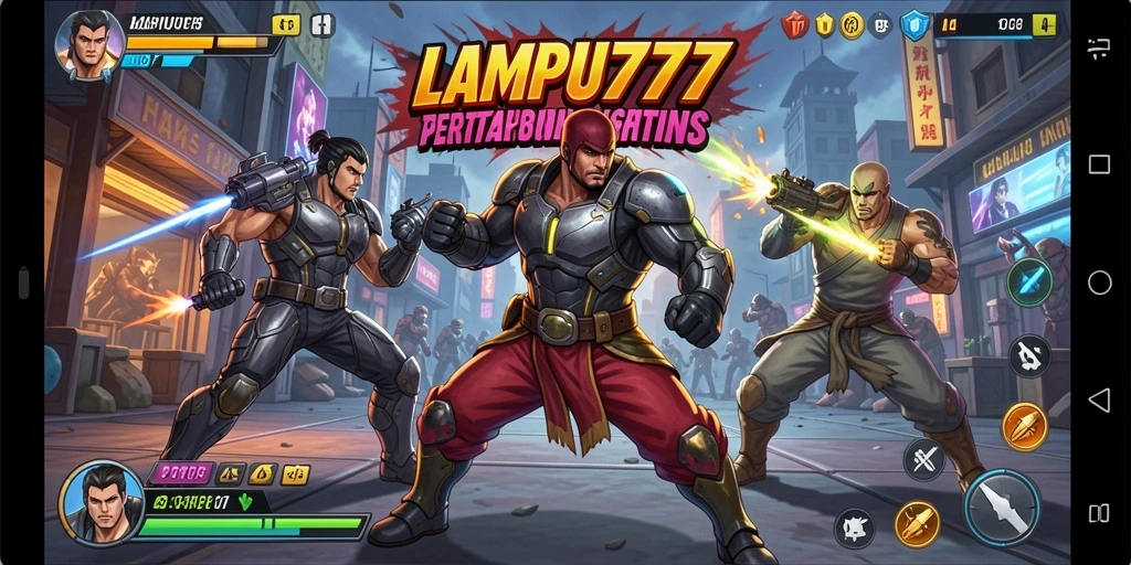 Tampilan gameplay LAMPU777 yang dinamis dan memukau.