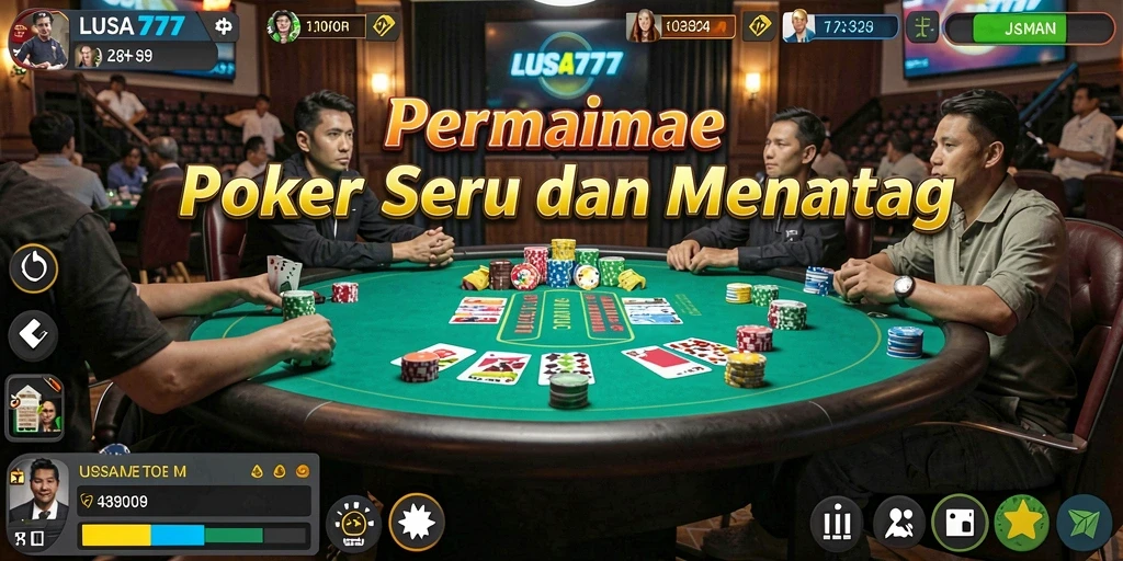 Tampilan gameplay LUSA777 yang menegangkan dan kompetitif.