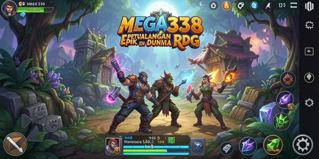 Tampilan menakjubkan dari gameplay RPG di MEGA338.