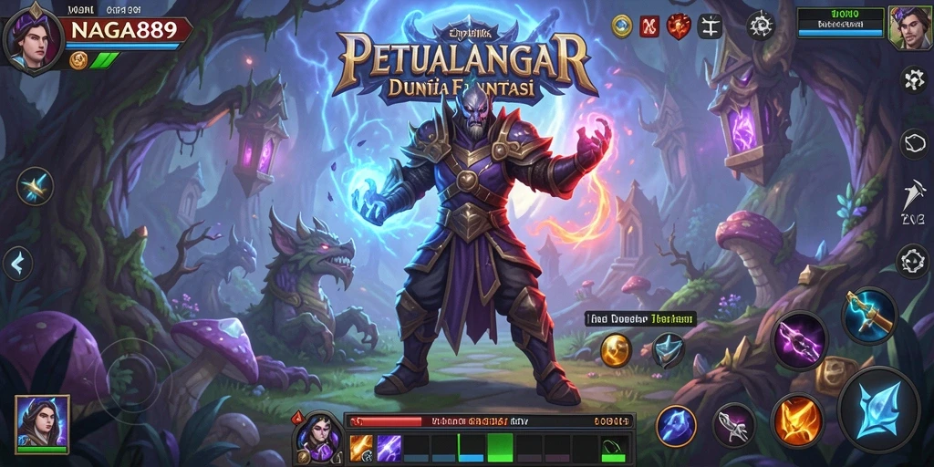Screenshot gameplay NAGA889 menampilkan aksi petualangan yang mendebarkan.