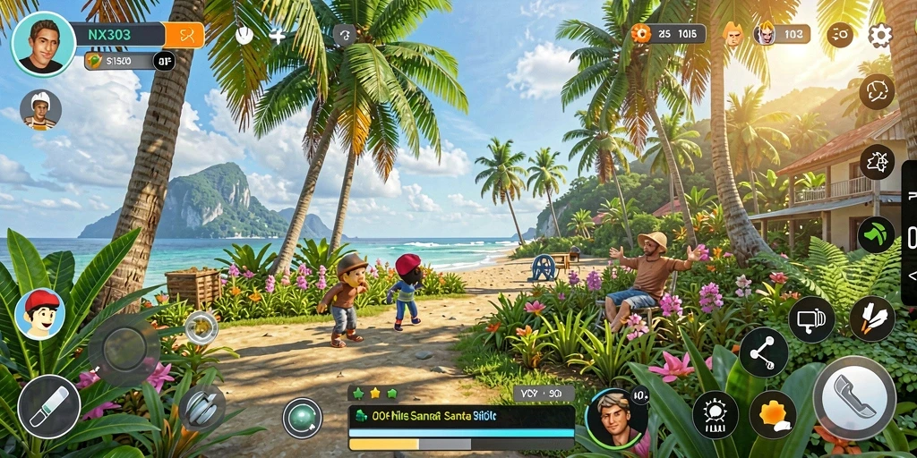 Tampilan gameplay NX303 yang menarik dengan aksi santai dan menyenangkan.