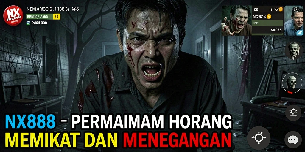 Gameplay horor menegangkan dengan suasana menyeramkan.
