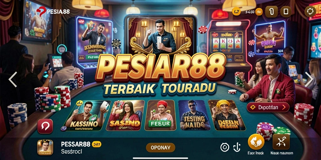Screenshot gameplay PESIAR88 yang menampilkan keseruan permainan Kasino.