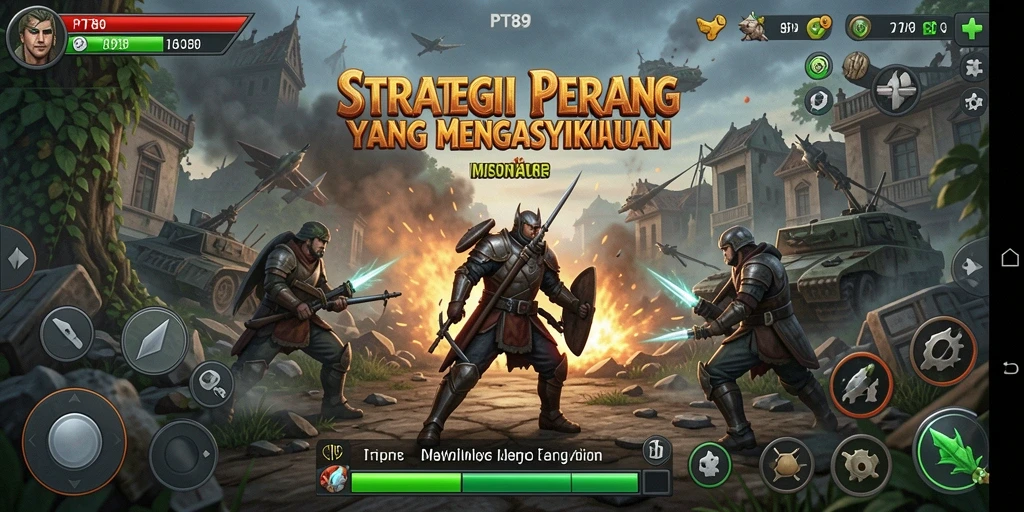 Tangkapan layar PT89 menampilkan pertempuran strategis yang mengasyikkan.