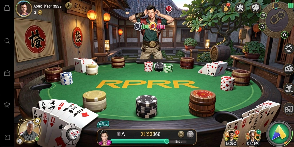 Tampilan gameplay seru di RPRR dengan strategi QiuQiu.