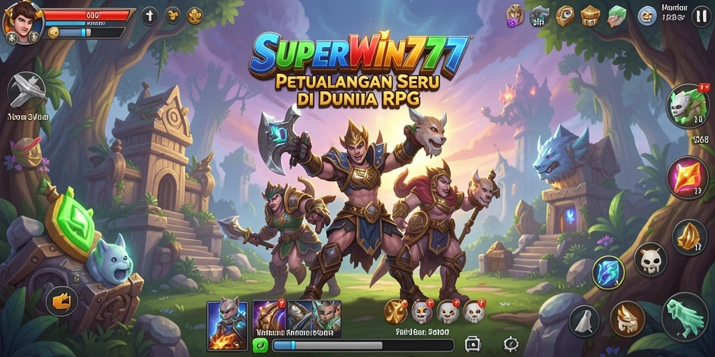 Tampilan gameplay <strong>SUPERWIN777</strong> yang mendebarkan dalam dunia RPG.