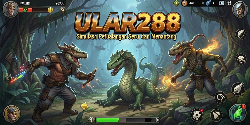Tangkapan layar gameplay ULAR288 yang menampilkan dunia Simulation yang menarik.